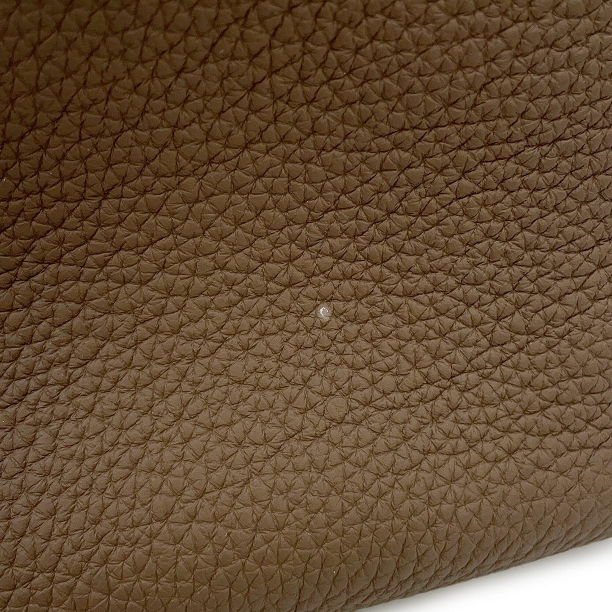 Hermes 24 29 Sac Etoupe Togo Swift Z stamp HERMES 2-way handbag — Like New