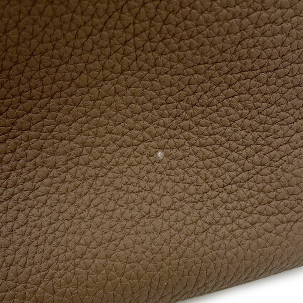 Hermes 24 29 Sac Etoupe Togo Swift Z stamp HERMES 2-way handbag — Like New