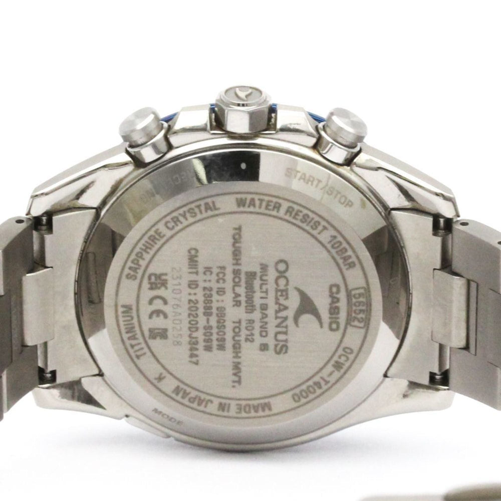CASIO Oceanus Radio Wave Control Solar Titanium Mens Watch OCW-T4000D-1AJF — Very Good