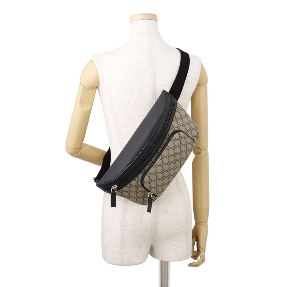 Gucci GG Supreme Belt Bag 779843 GUCCI Waist Black Handbag — Like New