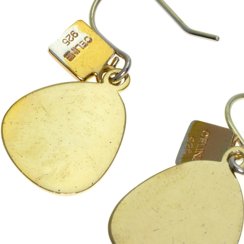 Celine Diamond Logo Earrings in Silver for Women