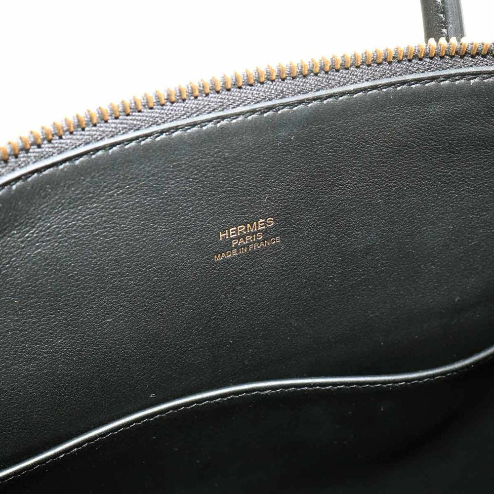 Hermes Bolide 1923 30 2-way Hand/Shoulder Handbag, Taurillon Novillo Leather, Black, C Stamp, Gold Hardware — New - Store Return