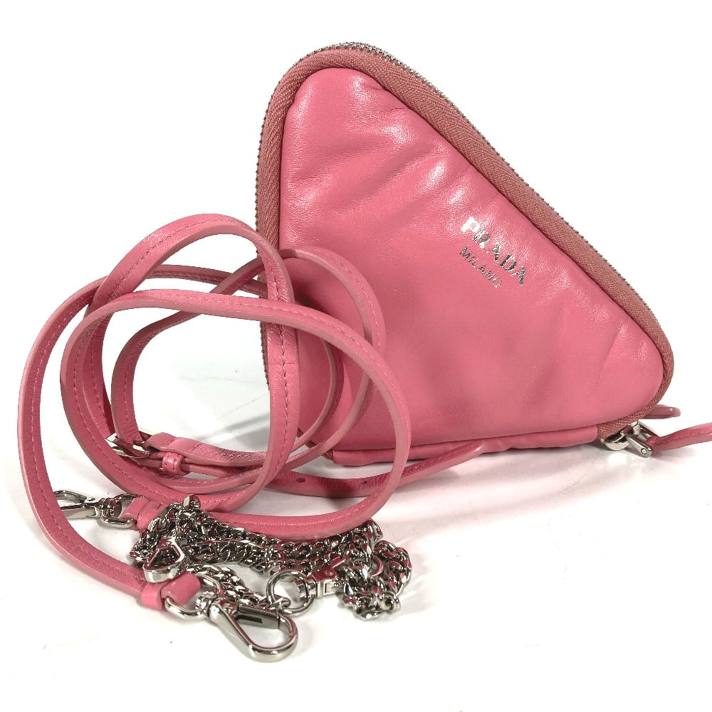 PRADA Chain Crossbody 3WAY Pochette Shoulder Bag pink — Like New