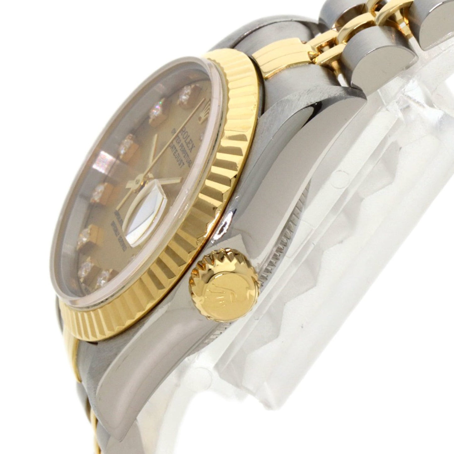 Rolex 69173G Datejust 10P Diamond Watch Stainless Steel/SSx18KYG Women's ROLEX