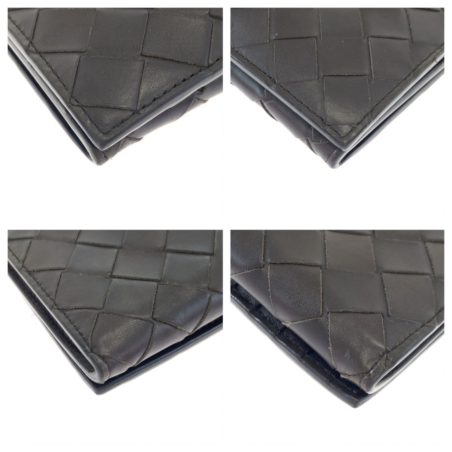 BOTTEGA VENETA Maxi Intrecciato Brown Calfskin Long Wallet PO2255077B Men's