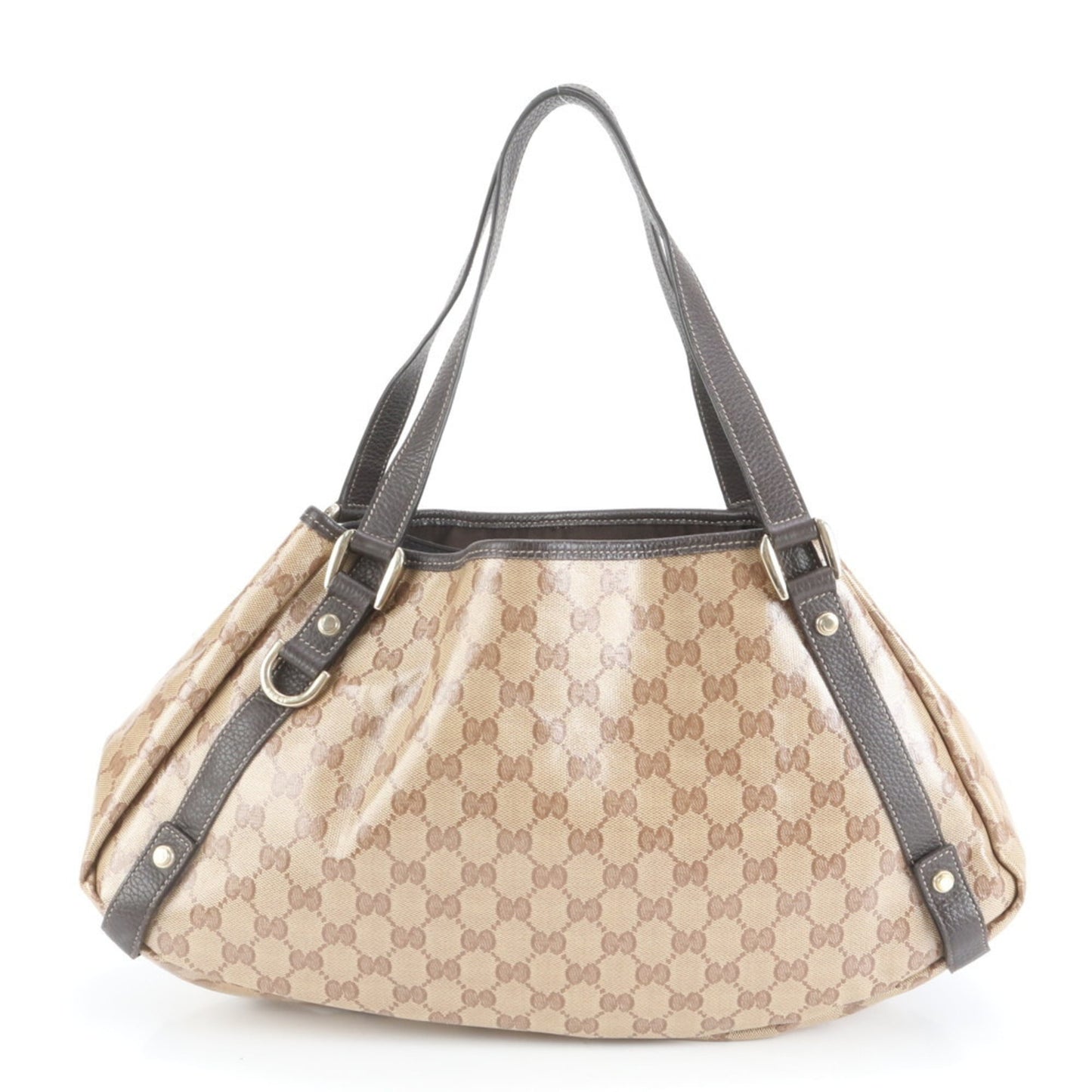 Gucci GG Crystal Abbey 293578 Leather Tote Bag Shoulder Handbag Women's