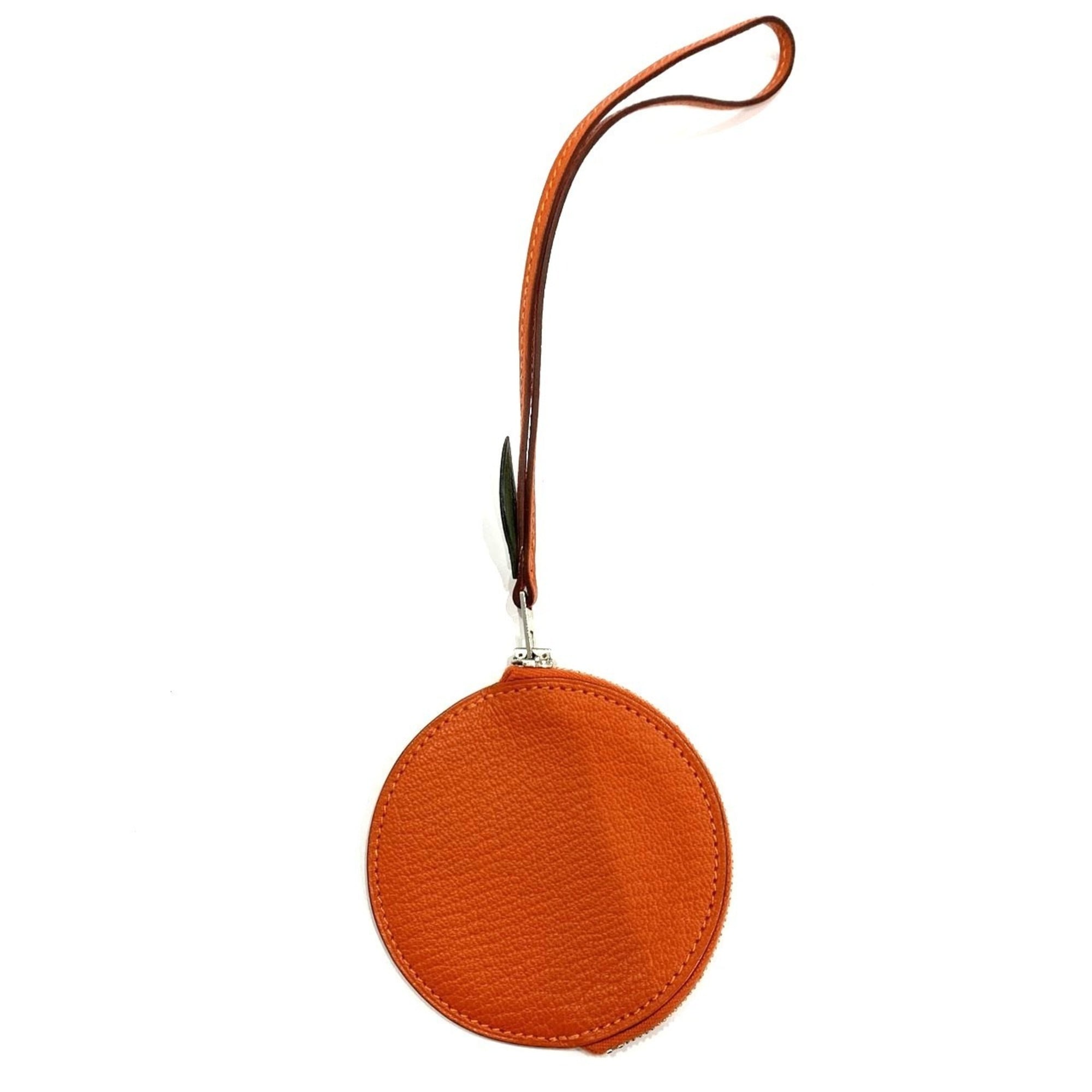 Hermes Coin Case Tutti Frutti Orange X Stamp Feu Chevre HERMES