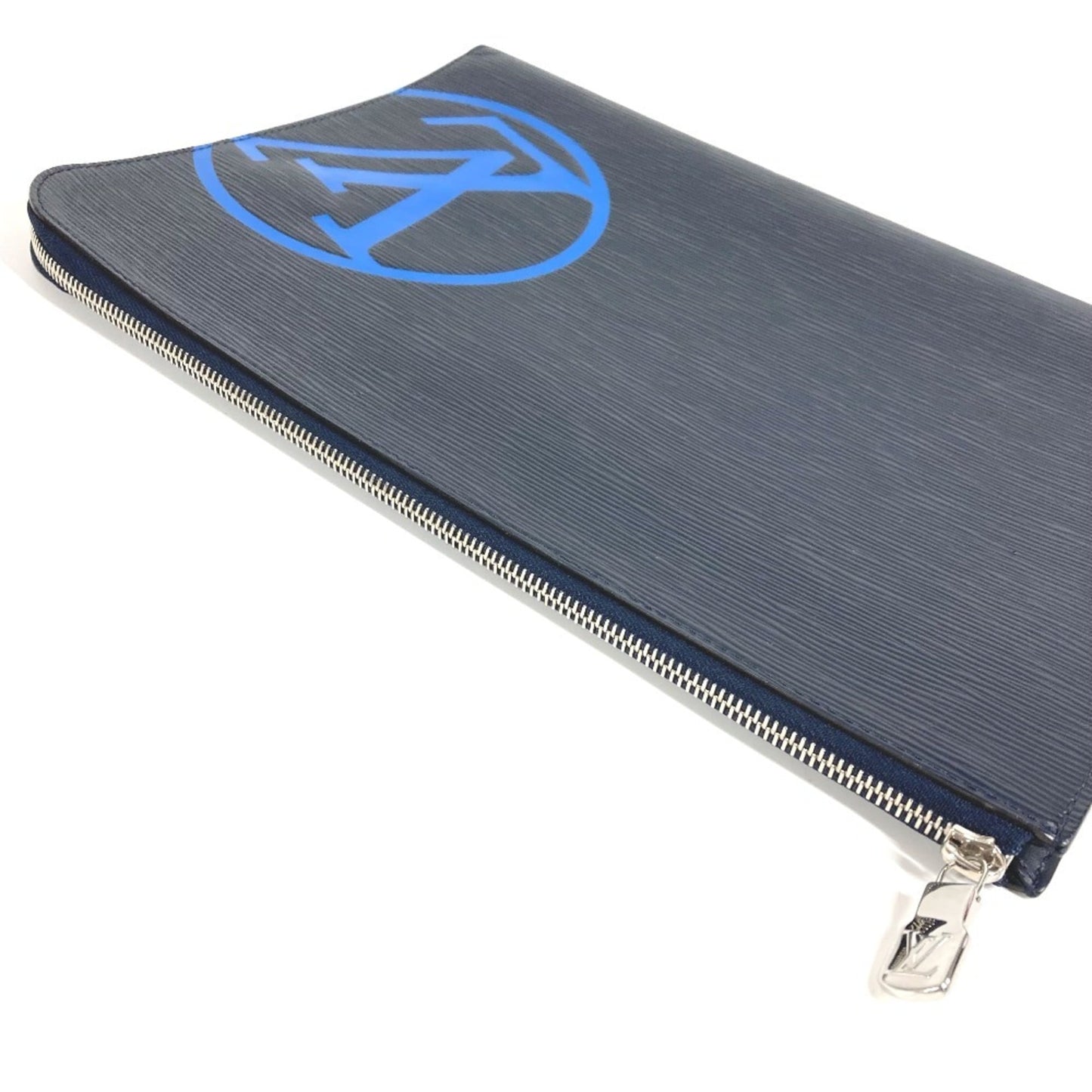 LOUIS VUITTON M68199 Epi Leather Pochette Jour GM. This GM bag features an L-shaped zipper and is a clutch in Leather. Available Blue Marine for men women.