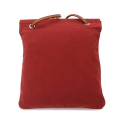 Hermes Sac Aline MM Shoulder Handbag, Toile Chevron Swift Leather, Rouge H Gold, B Stamp — Like New