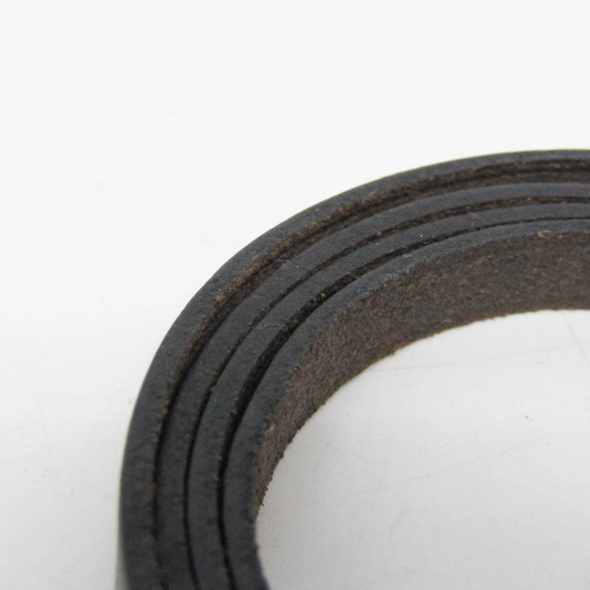 Hermes Hapi III Choker Leather,Metal Bangle Silver,Black — Like New