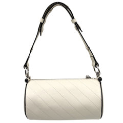 Gucci Women's Blondie Mini Handbag, Shoulder Bag, Leather, White, Silver Hardware (Model 760170) — Like New