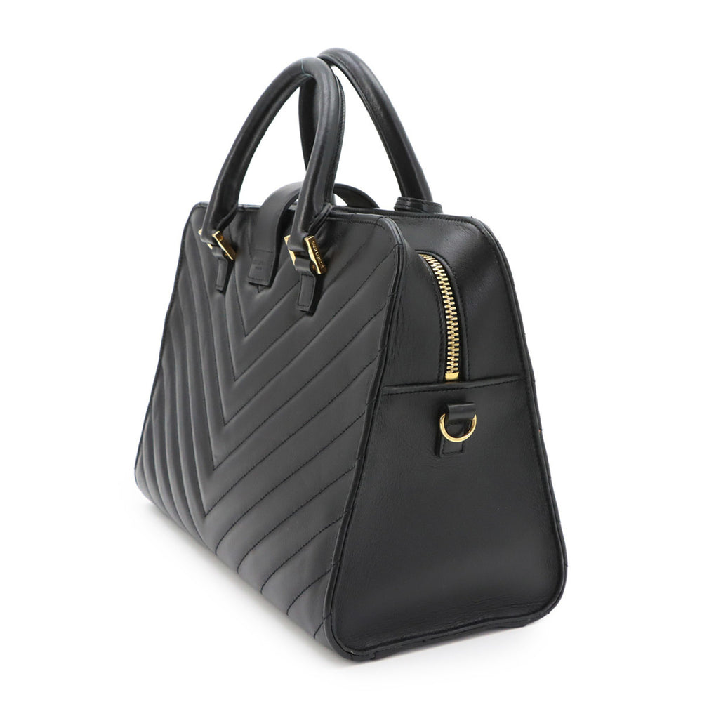 Saint Laurent Cabas 2-way Hand/Shoulder Handbag, Leather, Black, 357397 — Like New