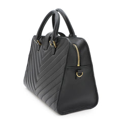 Saint Laurent Cabas 2-way Hand/Shoulder Handbag, Leather, Black, 357397 — Like New