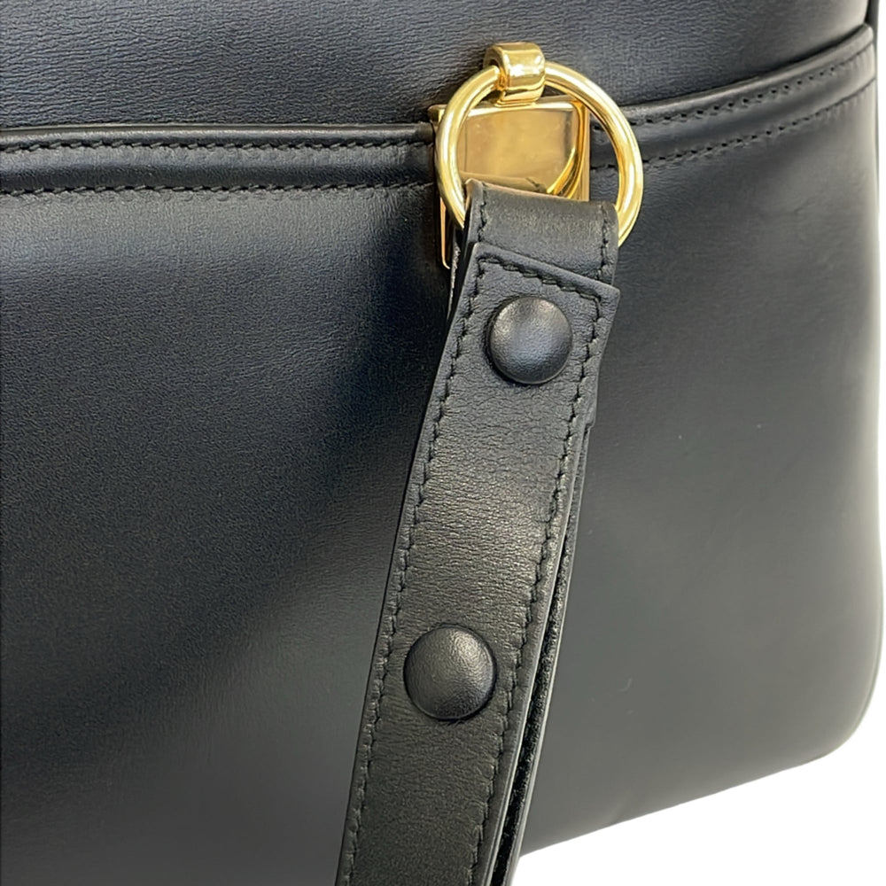 GUCCI Ally GG Marmont Double G Logo Handbag 550130 Black Women's — Like New