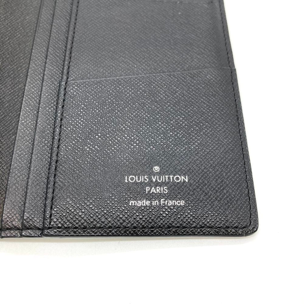Louis Vuitton Portefeuille Brazza Long Wallet, Damier Graphite, Black with Silver Hardware, SP3069, Men's
