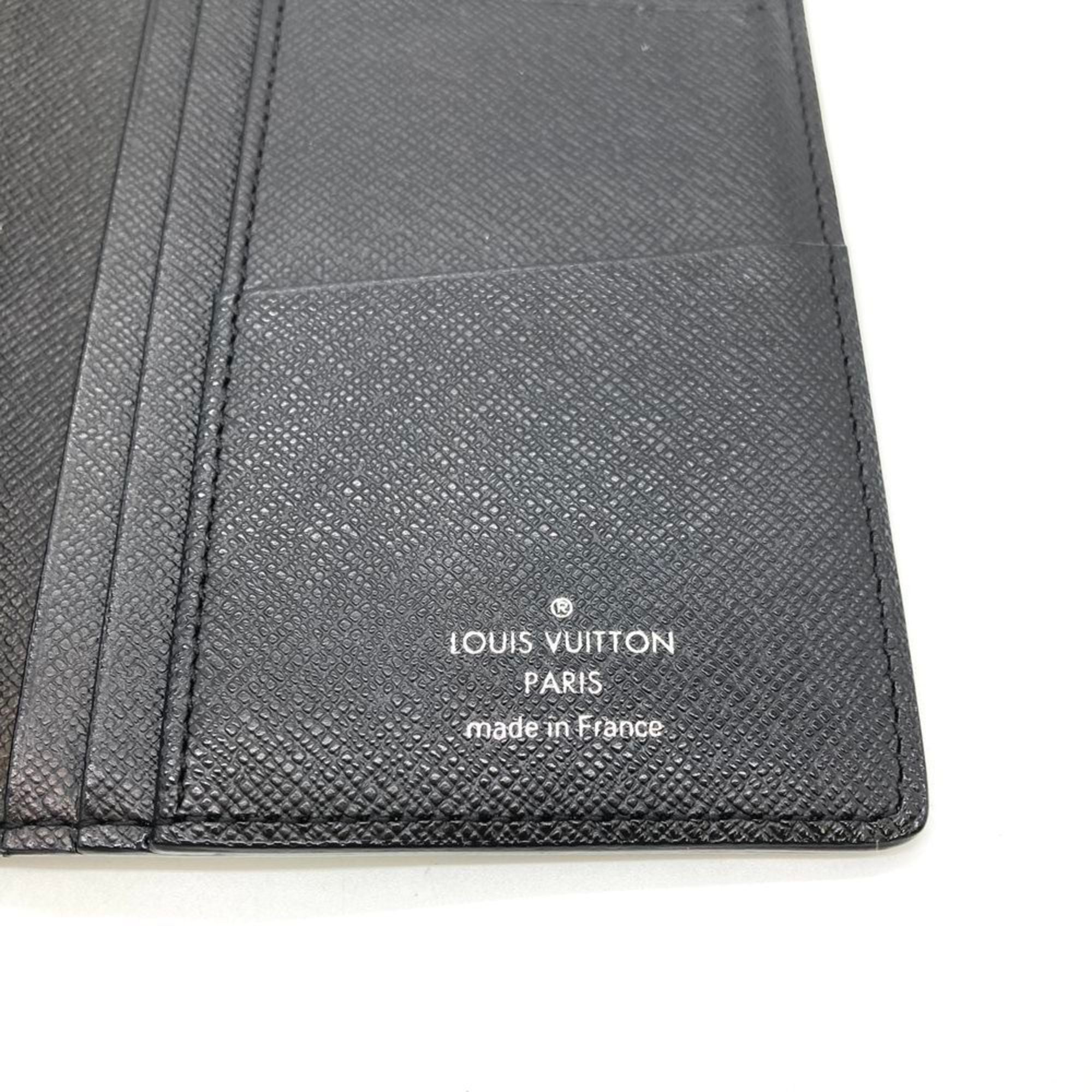 Louis Vuitton Portefeuille Brazza Long Wallet, Damier Graphite, Black with Silver Hardware, SP3069, Men's