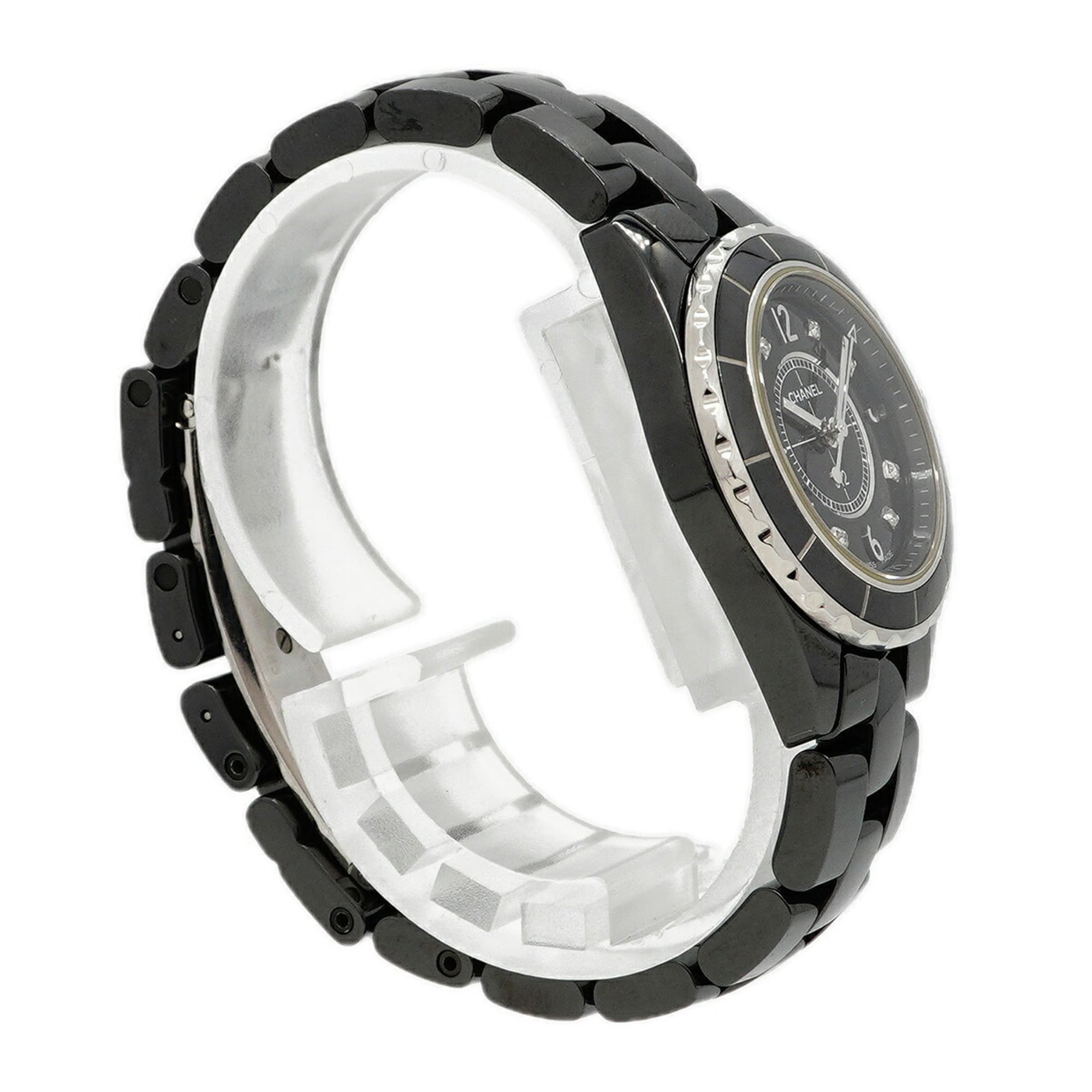 Chanel J12 Diamond H2569 Black Dial Women's Watch — Good