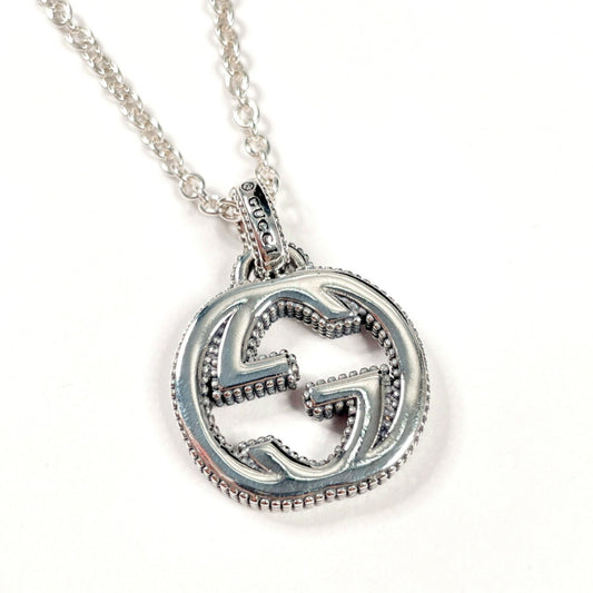 GUCCI Interlocking G Necklace in 925 Sterling Silver, Unisex