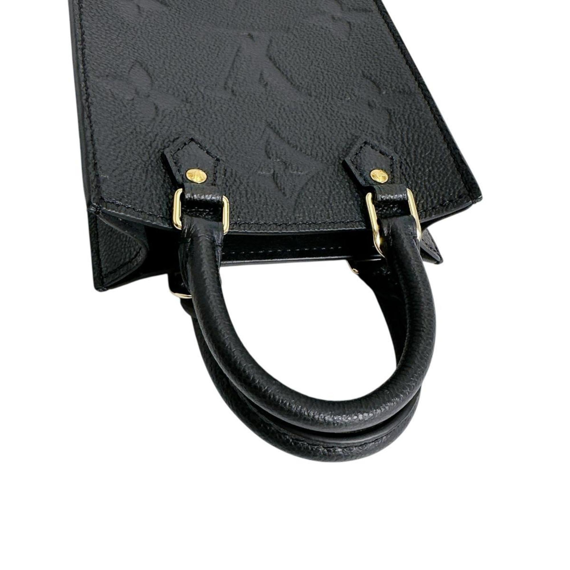 Louis Vuitton Petite Sac Plat Monogram Empreinte Shoulder Bag M81417 Black — New - Store Return