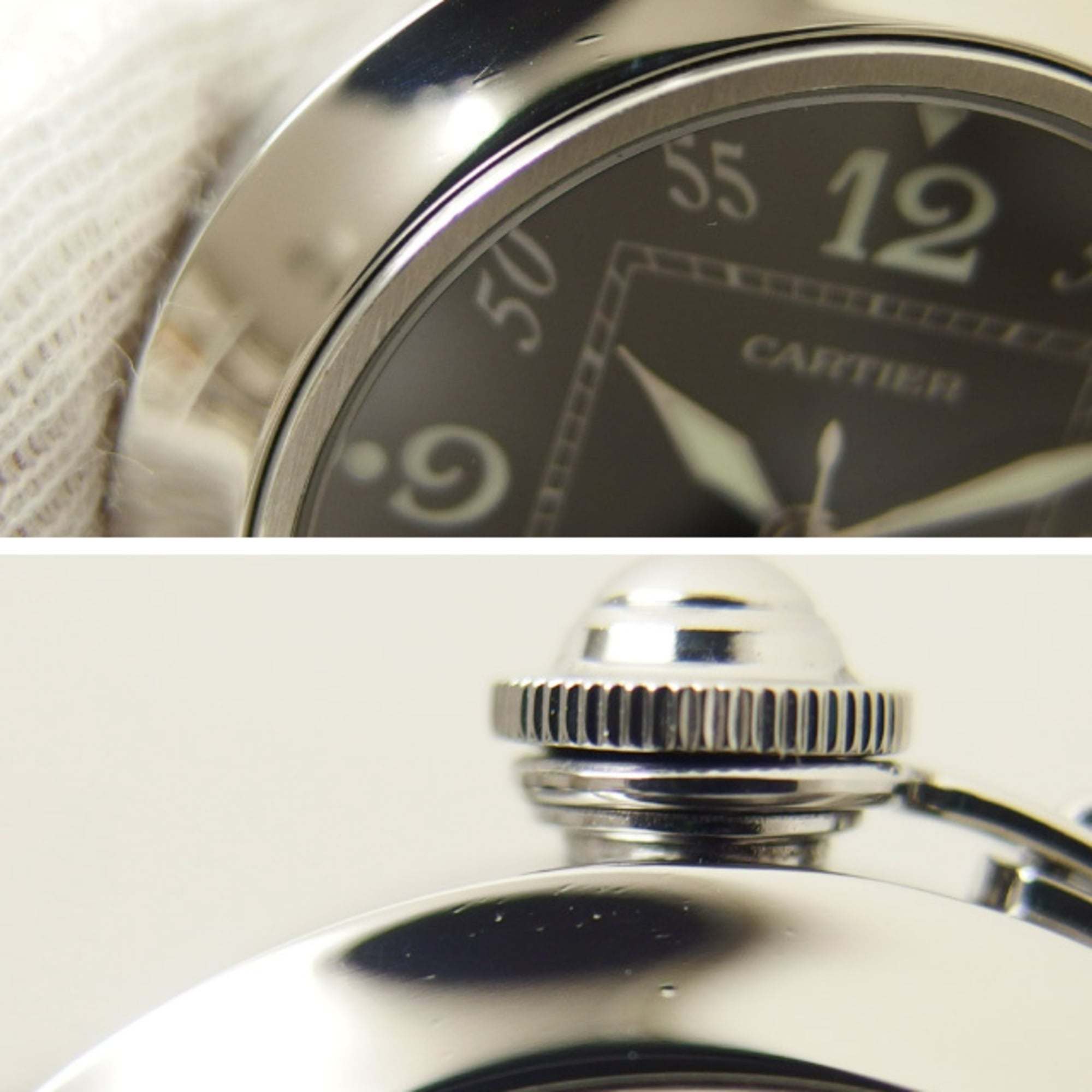 Cartier Pasha C 35mm black dial SS 20180320 — Very Good