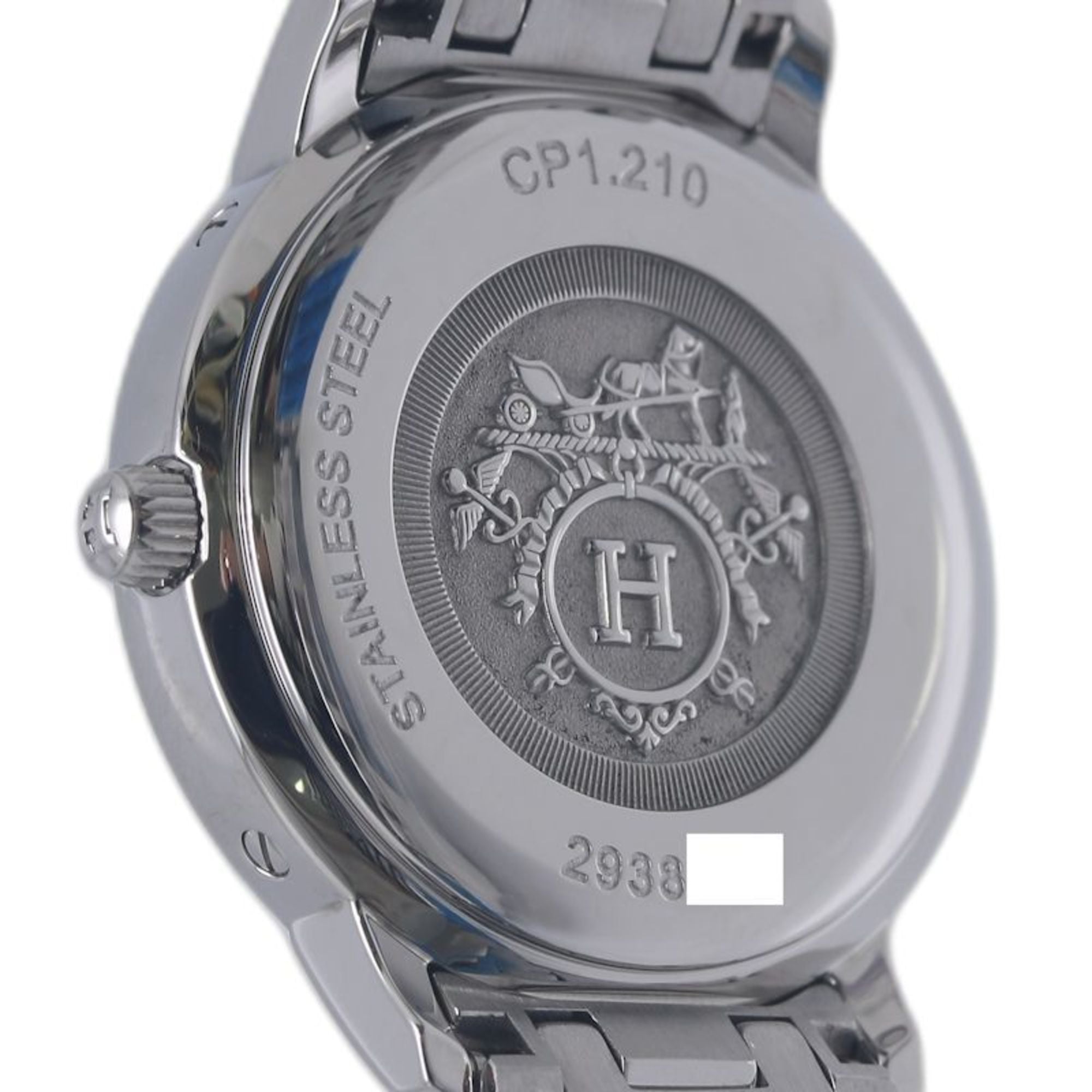 HERMES Clipper Classic CP1.210.230 4969 Women's Watch, Stainless Steel, 130489 — Very Good