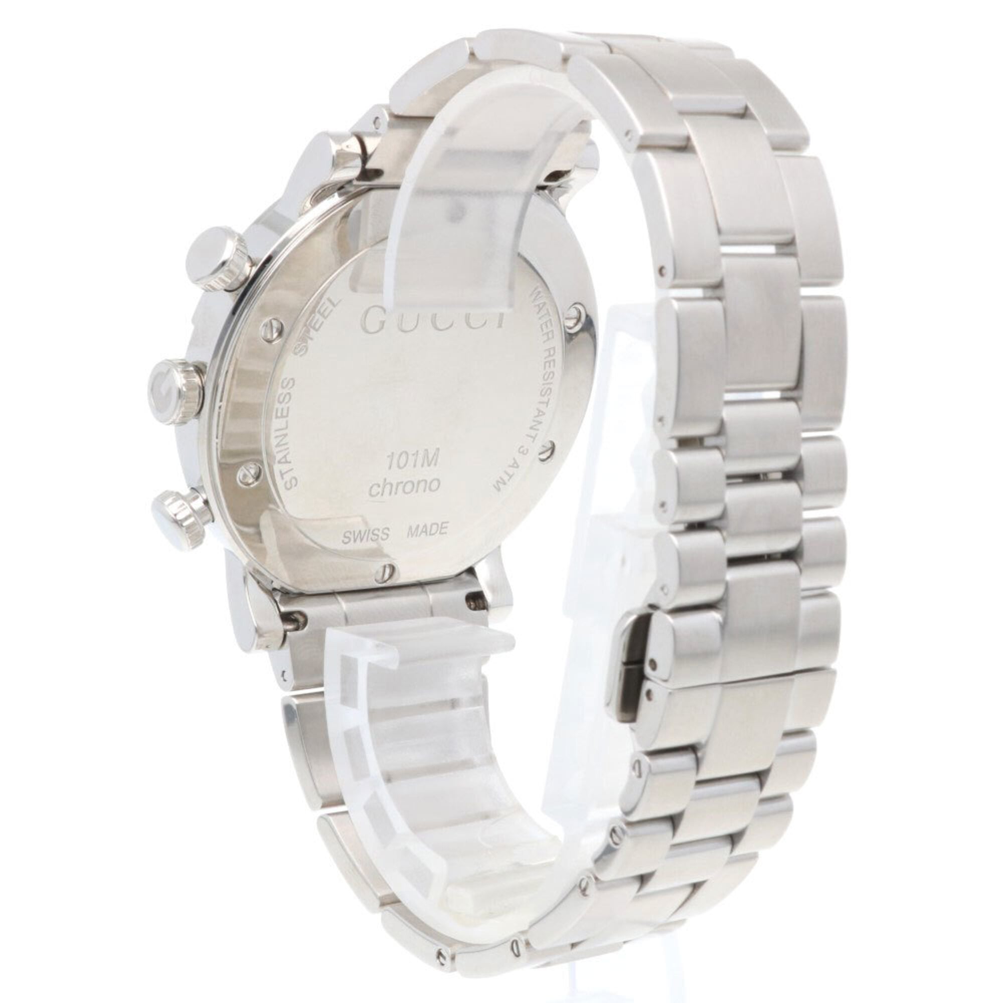 Gucci G-Chrono Watch, Stainless Steel 101M Quartz, Polished, Men's, Chronograph — Very Good