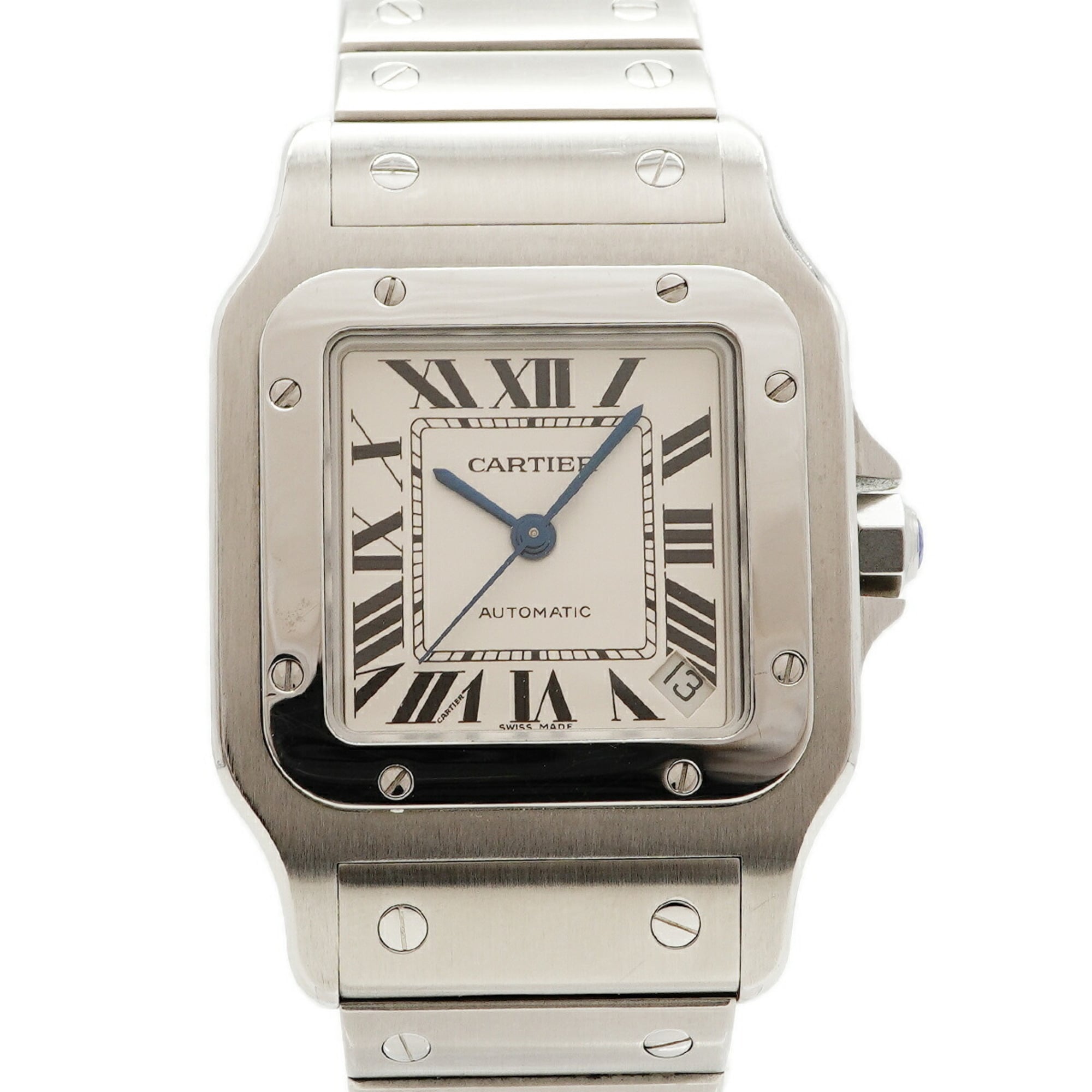Cartier Santos Galbee XL W20098D6 Silver Dial Men's Watch — Good