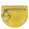 HERMES In the Loop Compact Wallet, Bifold Coin Case, Leather, Unisex, Yellow