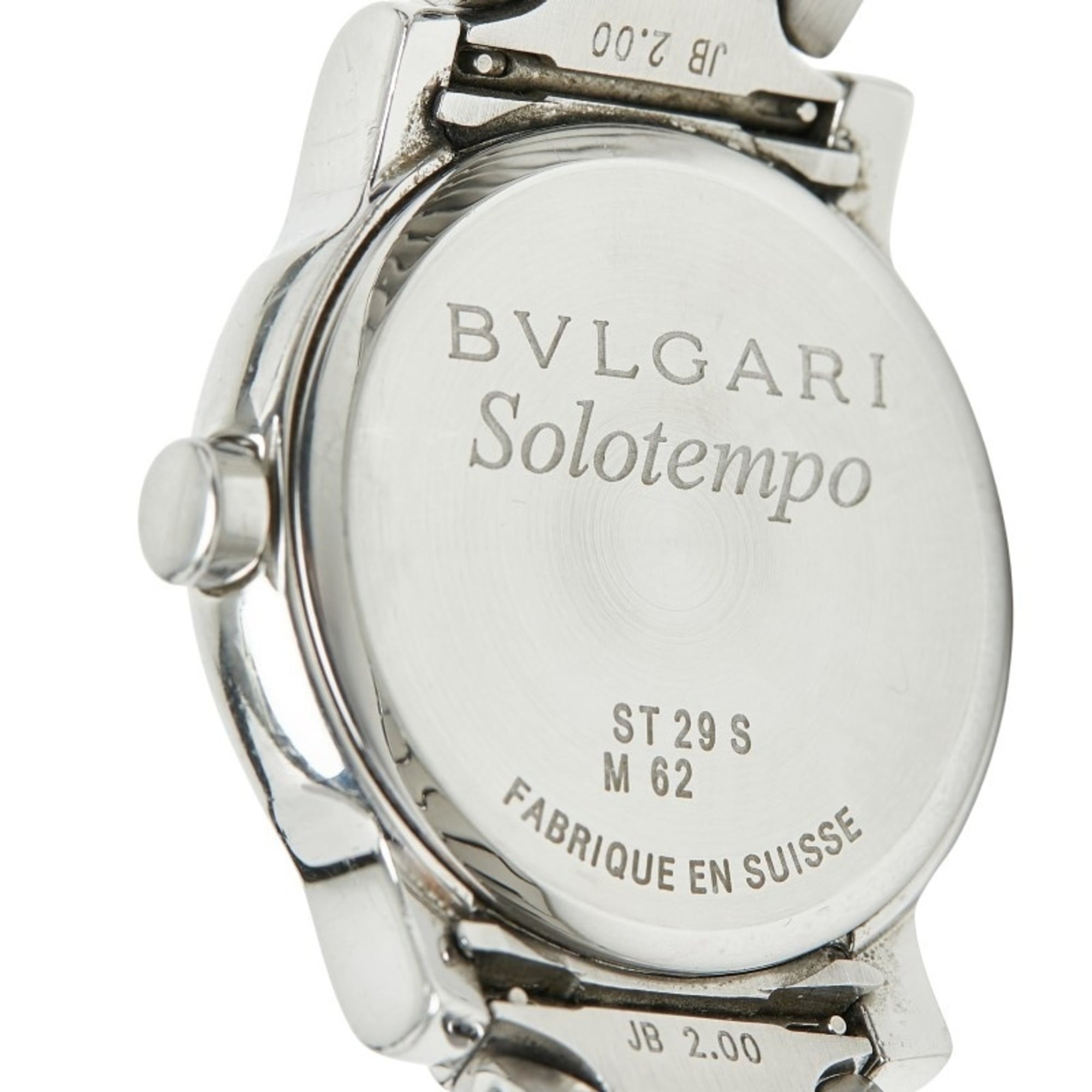 Bulgari Solotempo ST29S Quartz Watch, White Dial, Stainless Steel, Women's, BVLGARI — Good