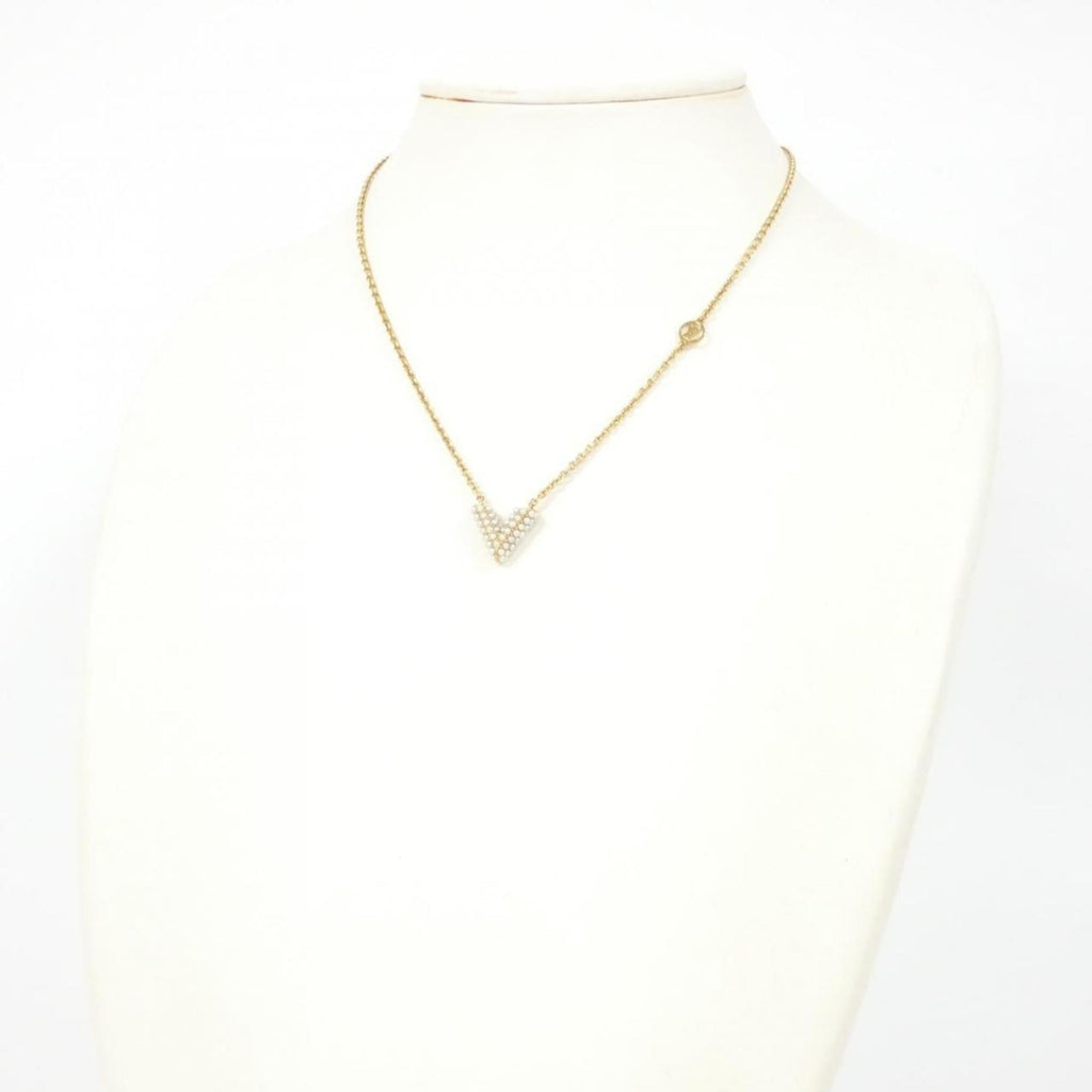 Louis Vuitton Collier Essential V Pearl M68358 Necklace