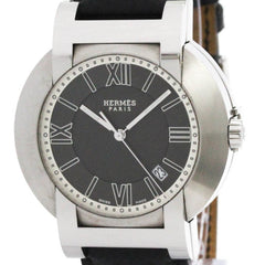 HERMES Nomade Compass Steel Auto Quartz Mens Watch NO2.910 Polished — Very Good