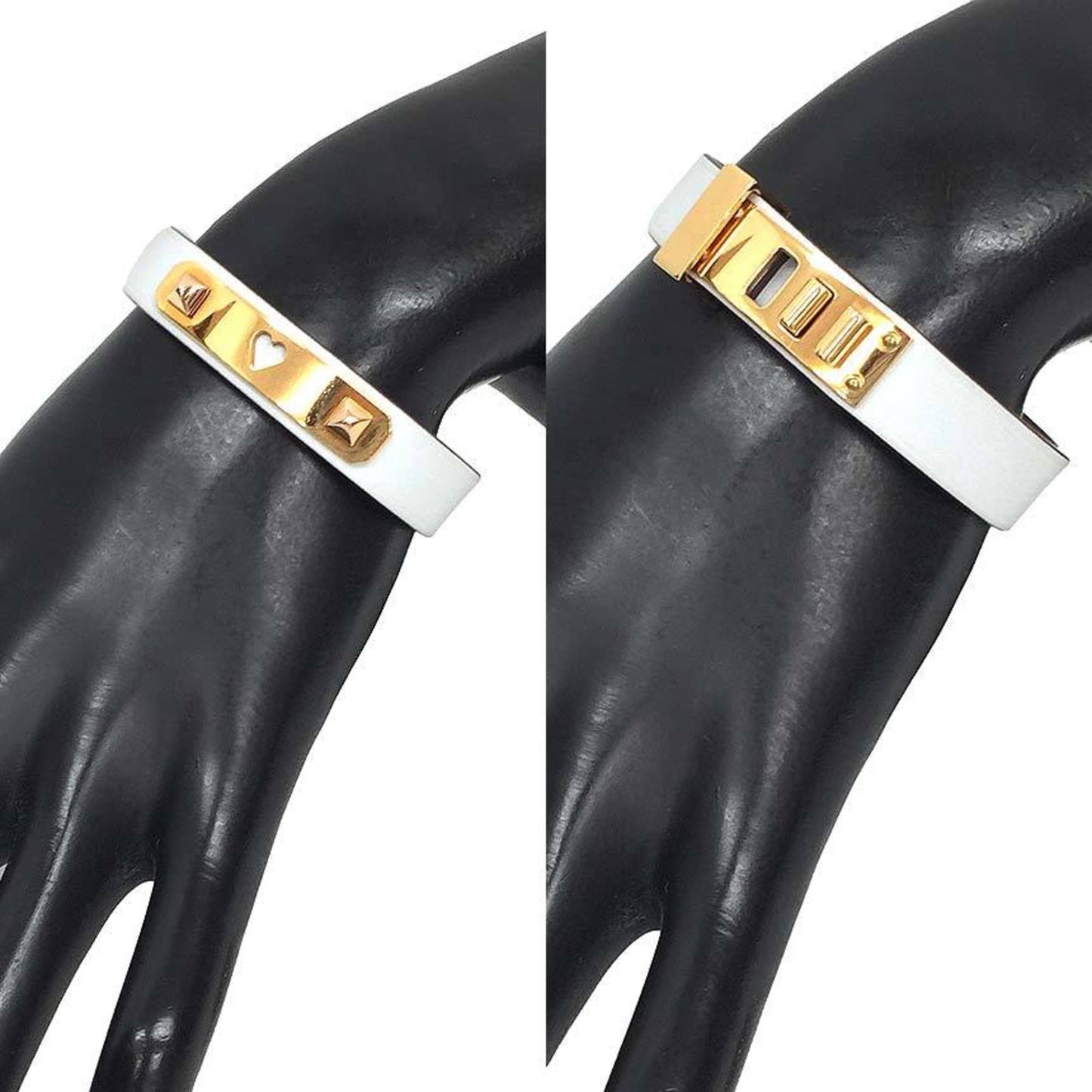 Hermes HERMES Azdecoeur Bracelet T2 Off-white U stamped