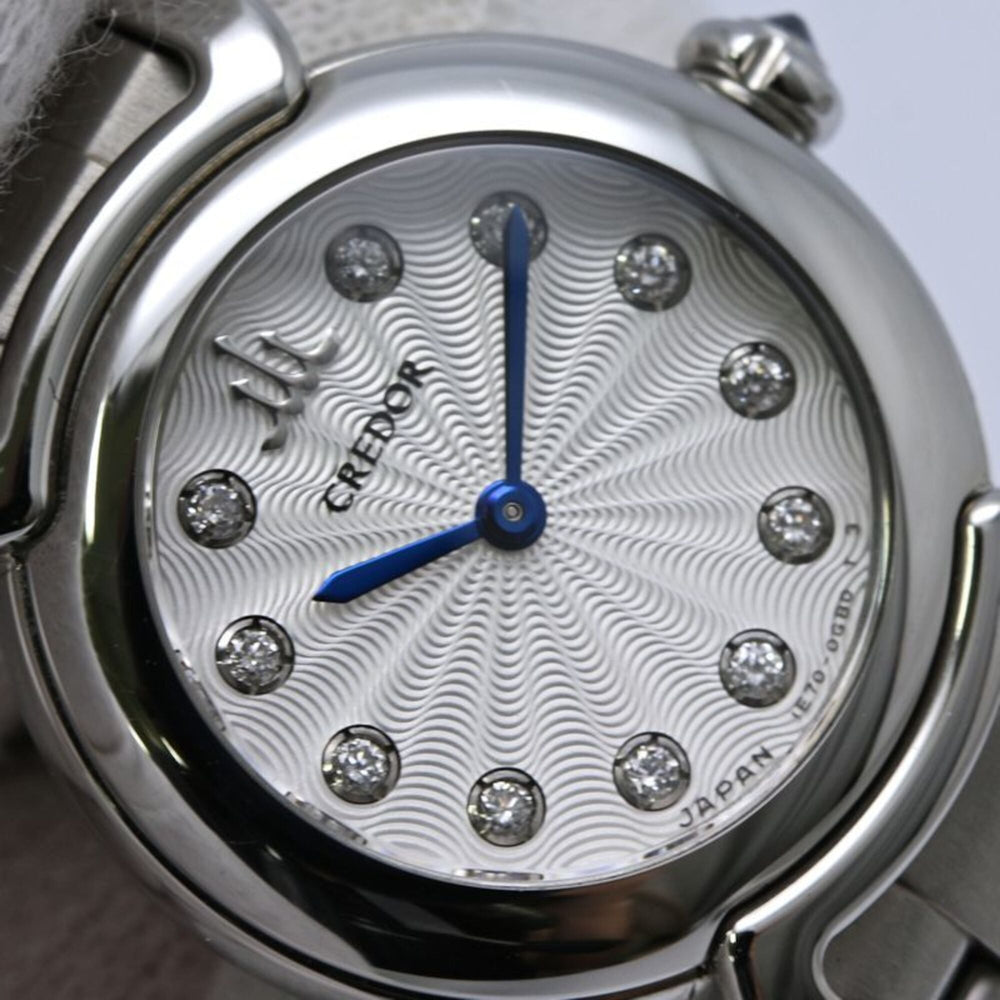 SEIKO Credor Linealux 11P Diamond GSTE803 1E70-0DV0 Women's Watch SS 40524 — Very Good