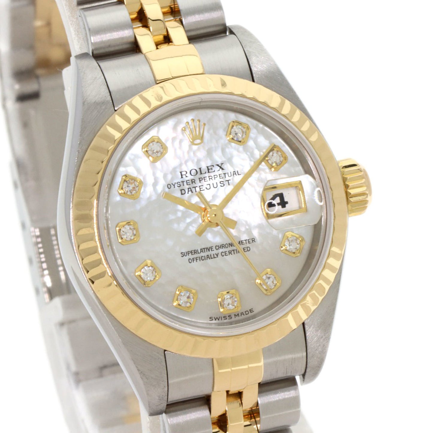 Rolex 79173NG Datejust 10P Diamond Watch Stainless Steel SSxK18YG Ladies ROLEX