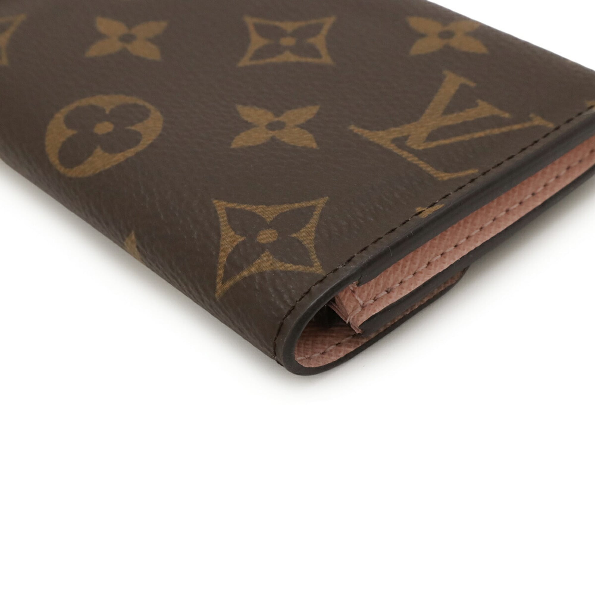 LOUIS VUITTON Monogram Porte Monnaie Rosalie Coin Case/Wallet/Coin Purse in Rose Ballerine, Light Pink, M62361