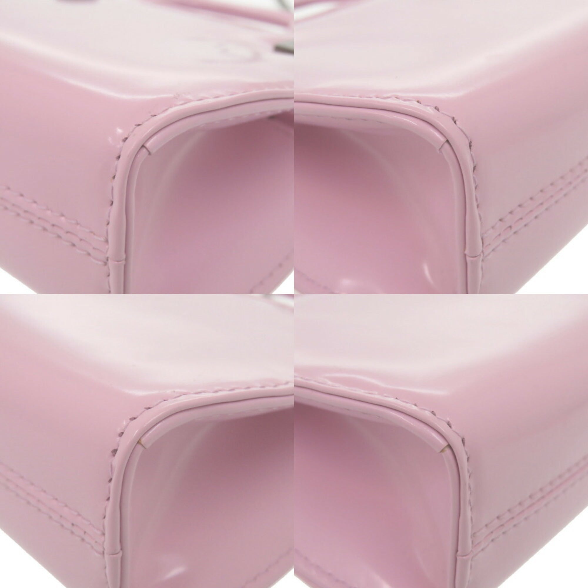Salvatore Ferragamo Wanda Chain Shoulder 213984 Calf Leather Pink Bag 0559Salvatore — Like New