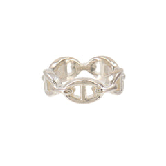 Hermes Chaine d'Ancre Enchainée PM #53 Ring, SV 925 Silver — Like New