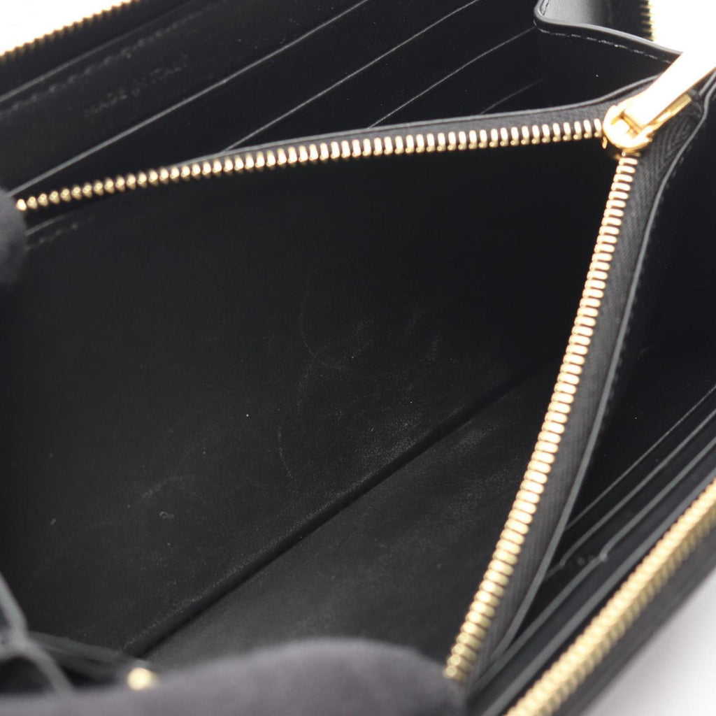 Celine Triomphe Large Zip Wallet, Round Long Men's/Women's, Black, 10B55 2BQ3 38NO