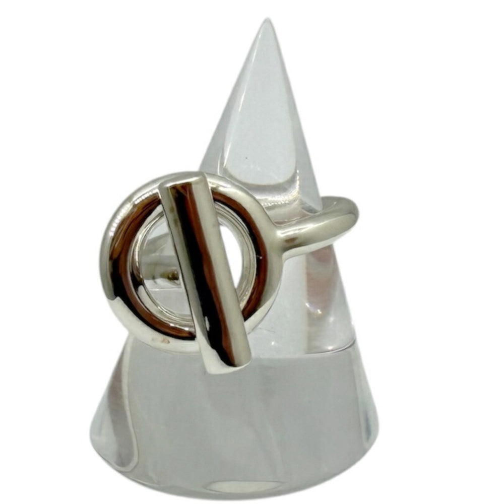 HERMES Echappé Ring, Silver #52, AG925, for Men and Women — Like New