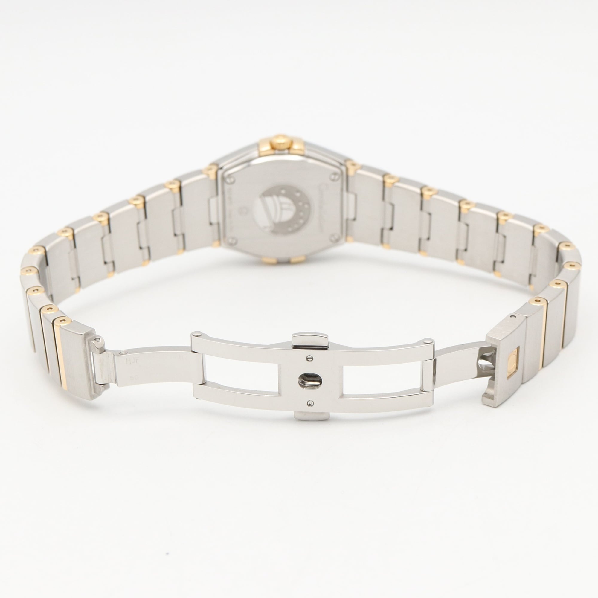 Omega Constellation Brushed Watch, 18K (Yellow Gold) Stainless Steel, Ladies', White/White Mother-of-Pearl, 123.25.24.60.05.001 — Very Good