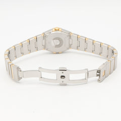 Omega Constellation Brushed Watch, 18K (Yellow Gold) Stainless Steel, Ladies', White/White Mother-of-Pearl, 123.25.24.60.05.001 — Very Good