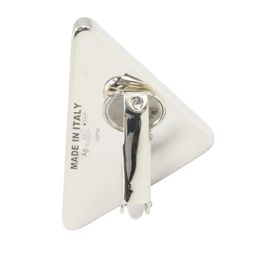 Prada PRADA Left Ear Earring, Sterling Silver 925, Women's, Blue/Silver Tone, 1JO722 — Like New