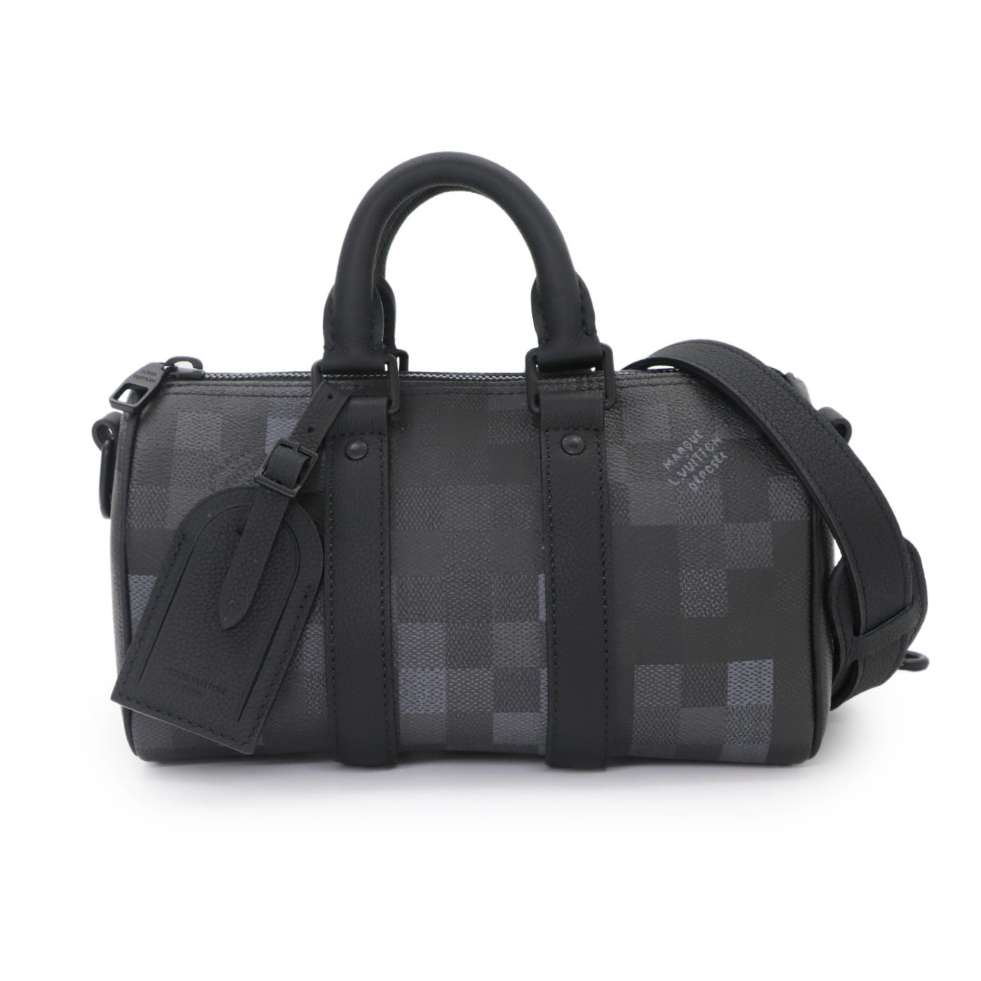 Louis Vuitton Keepall Bandouliere 25 Damouflage Black 2-way Hand/Shoulder Handbag Noir M14919 RFID — New - Store Return