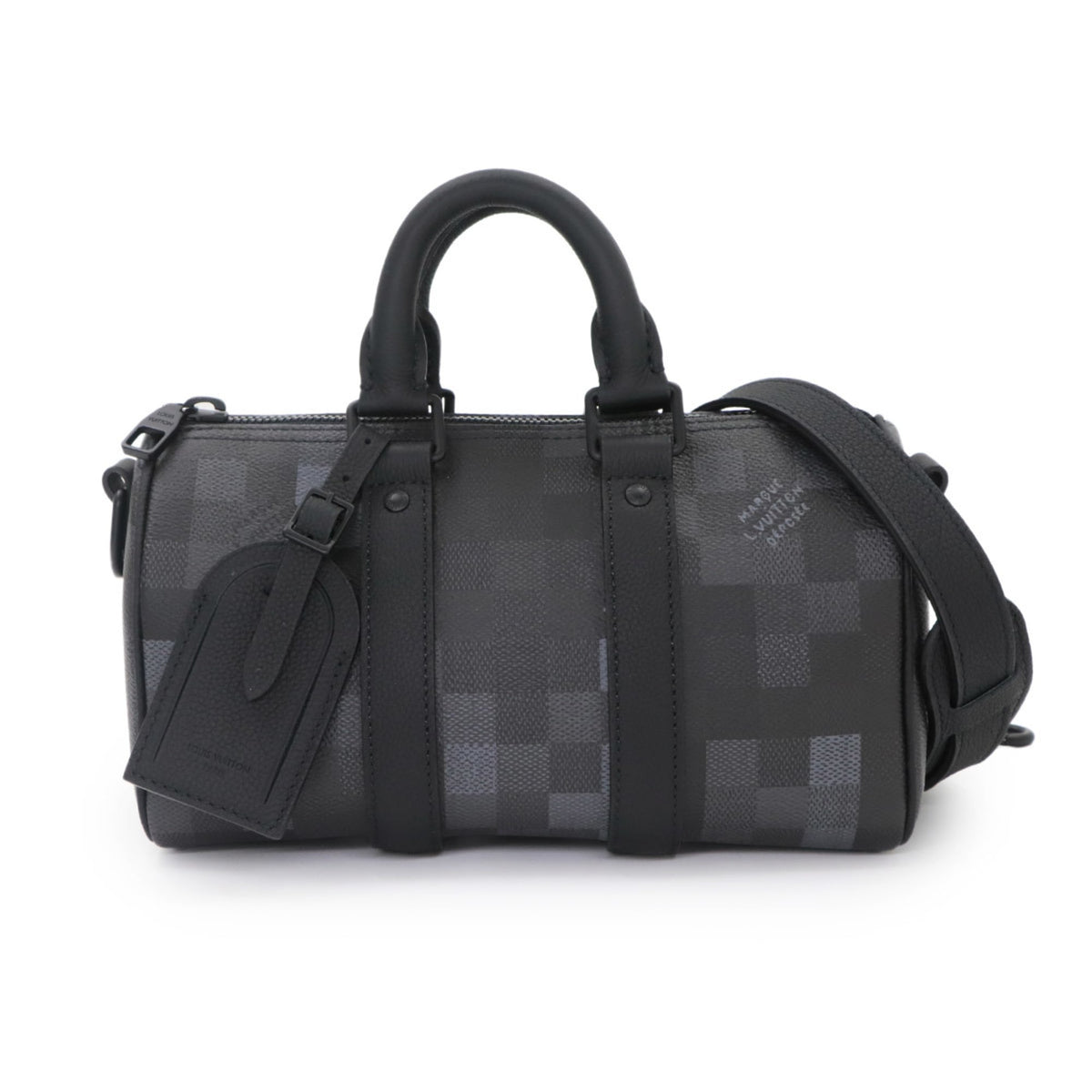 Louis Vuitton Keepall Bandouliere 25 Damouflage Black 2-way Hand/Shoulder Handbag Noir M14919 RFID — New - Store Return
