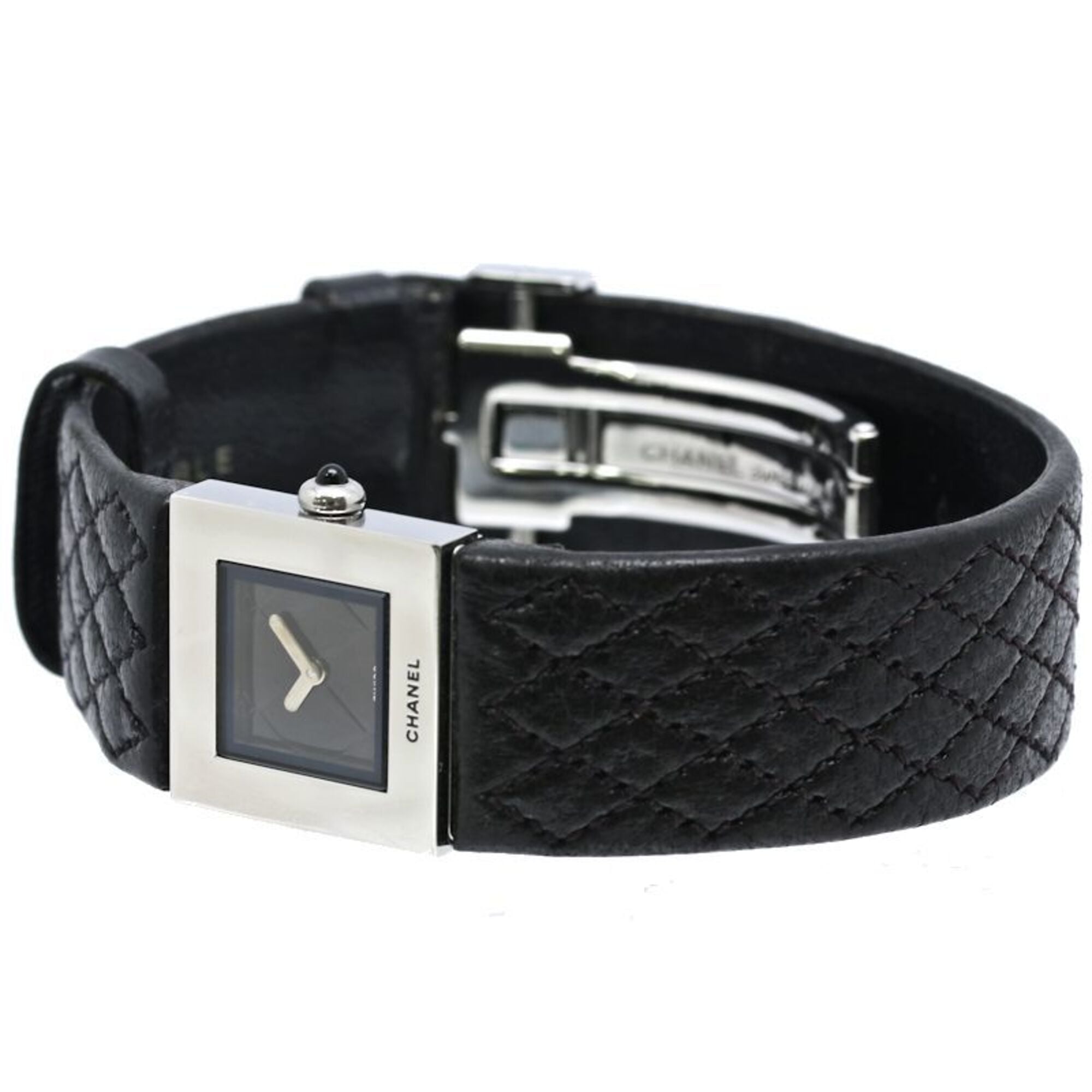 CHANEL Matelassé H0116 Women's Watch, Stainless Steel x Leather, 40486 — Very Good