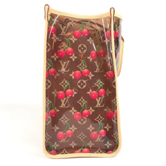 LOUIS VUITTON M14306 LV x TM Monogram On the Go GM by Takashi Murakami, Women's Brown Leather Shoulder Bag, Like New — Like New