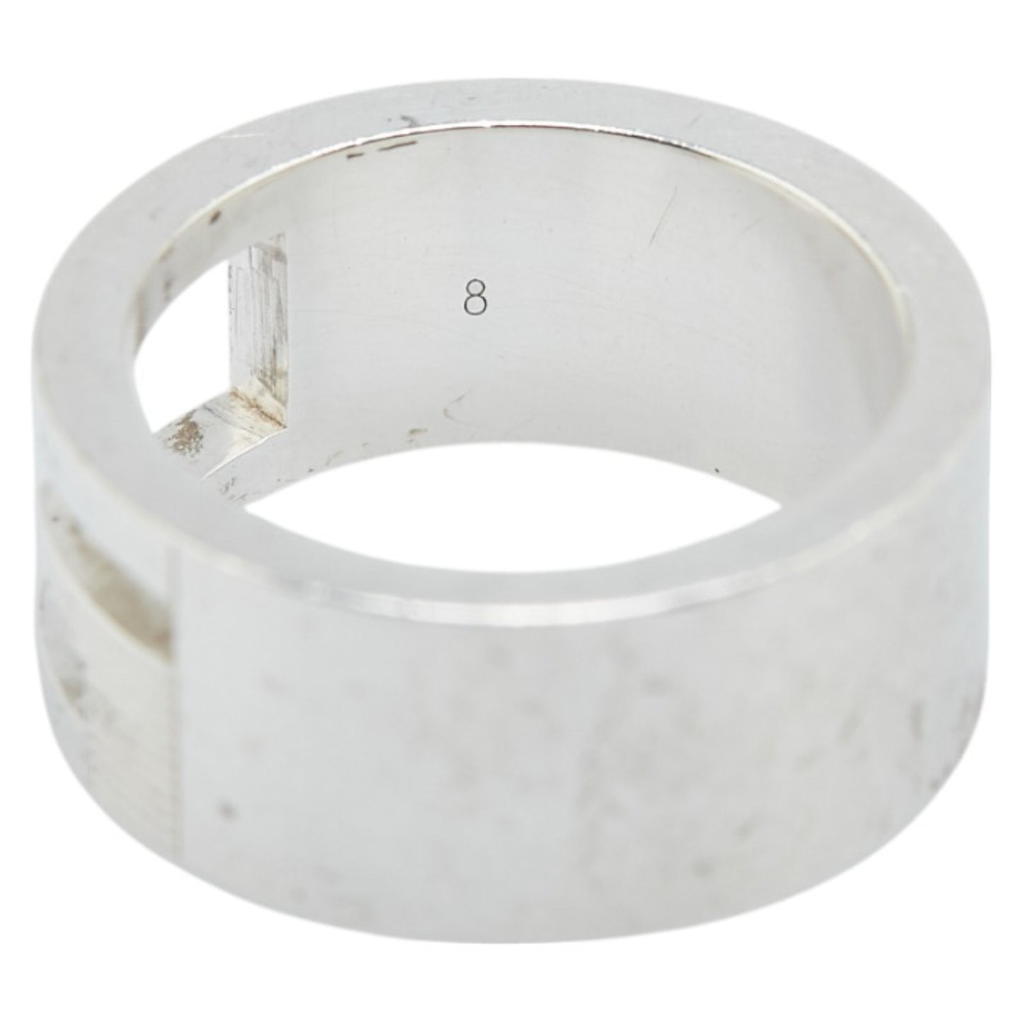 Gucci Branded G Ring, SV925 Silver, Women's, GUCCI