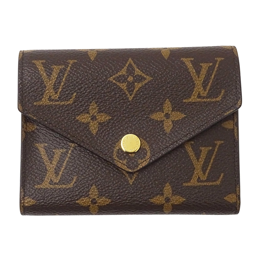 Louis Vuitton Monogram Tri-fold Wallet, Women's Portefeuille Victorine, Fuchsia, M41938, Brown, Pink, Purple, Mini Wallet