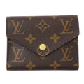 Louis Vuitton Monogram Tri-fold Wallet, Women's Portefeuille Victorine, Fuchsia, M41938, Brown, Pink, Purple, Mini Wallet
