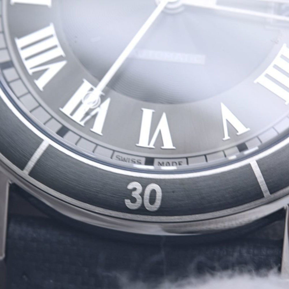 CARTIER Cartier Ronde Croisière de Date WSRN0003 Men's Watch Stainless Steel x Cowhide Leather 40385 — Good